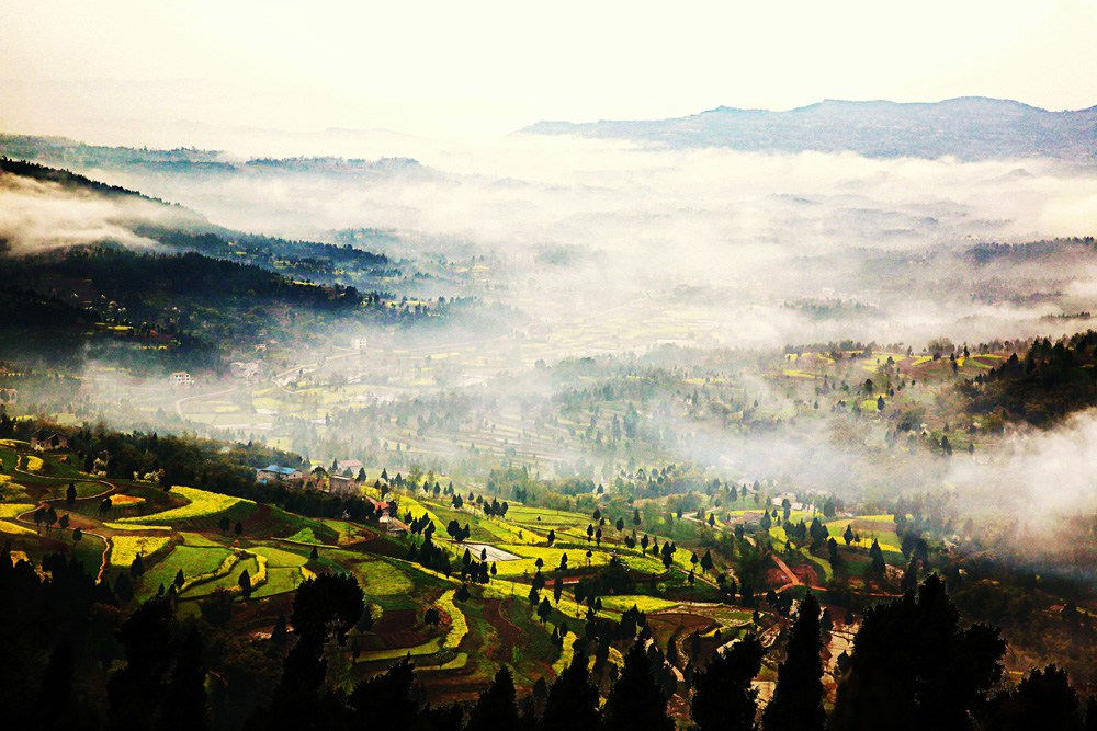 The beauty of Nanchong Jincheng Mountain